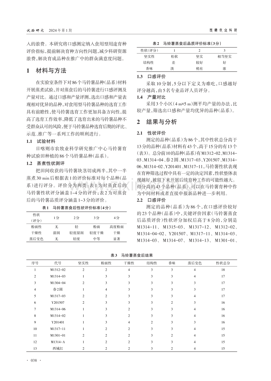 马铃薯蒸煮口感测定推动食用型品种选育进程.pdf_第2页