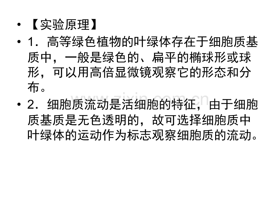 河北省衡水生物一轮复习细胞肌细胞工程-实验二用高倍显微镜观察叶绿体和细胞质流动.pptx_第2页