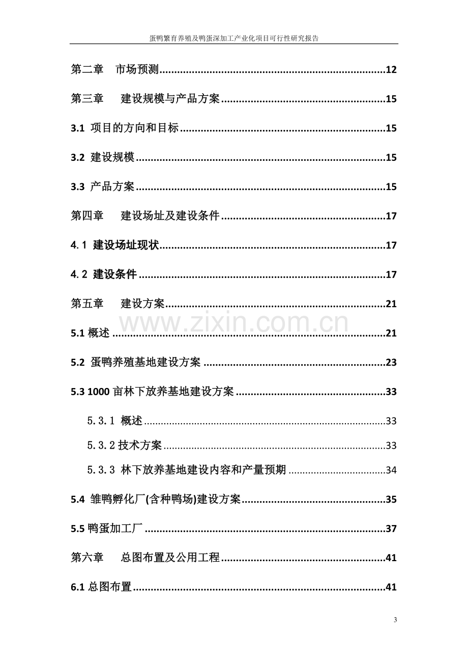 蛋鸭繁育养殖及鸭蛋深加工产业化项目申请立项可研报告.doc_第3页