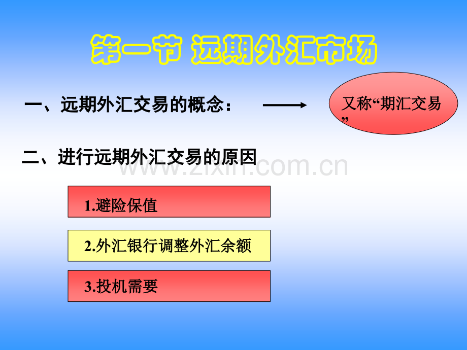 远期外汇市场.pptx_第1页