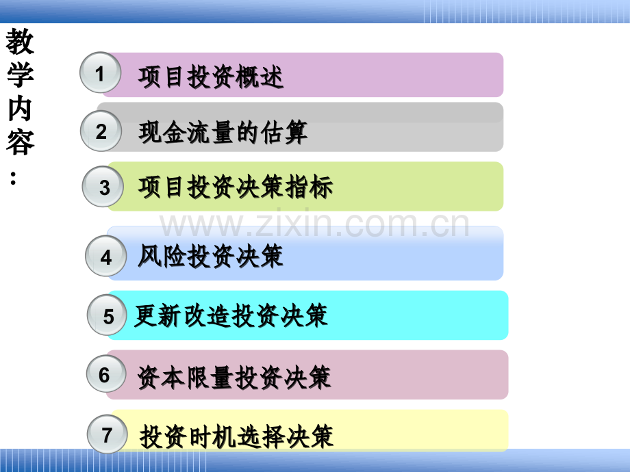 管理学公司财务项目投资综合决策.pptx_第1页