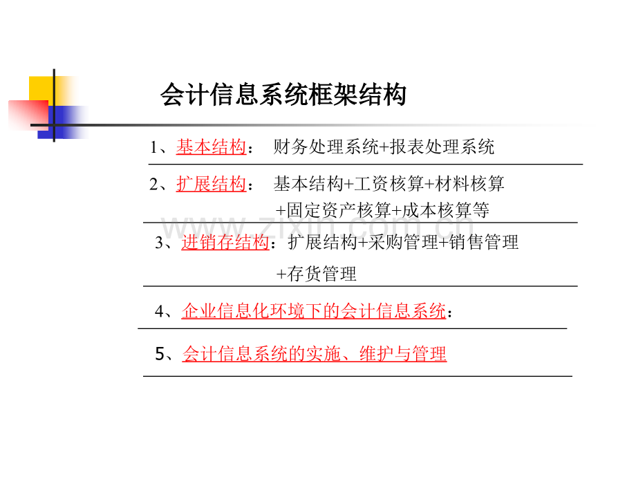 文档会计信息系统框架结构.pptx_第1页