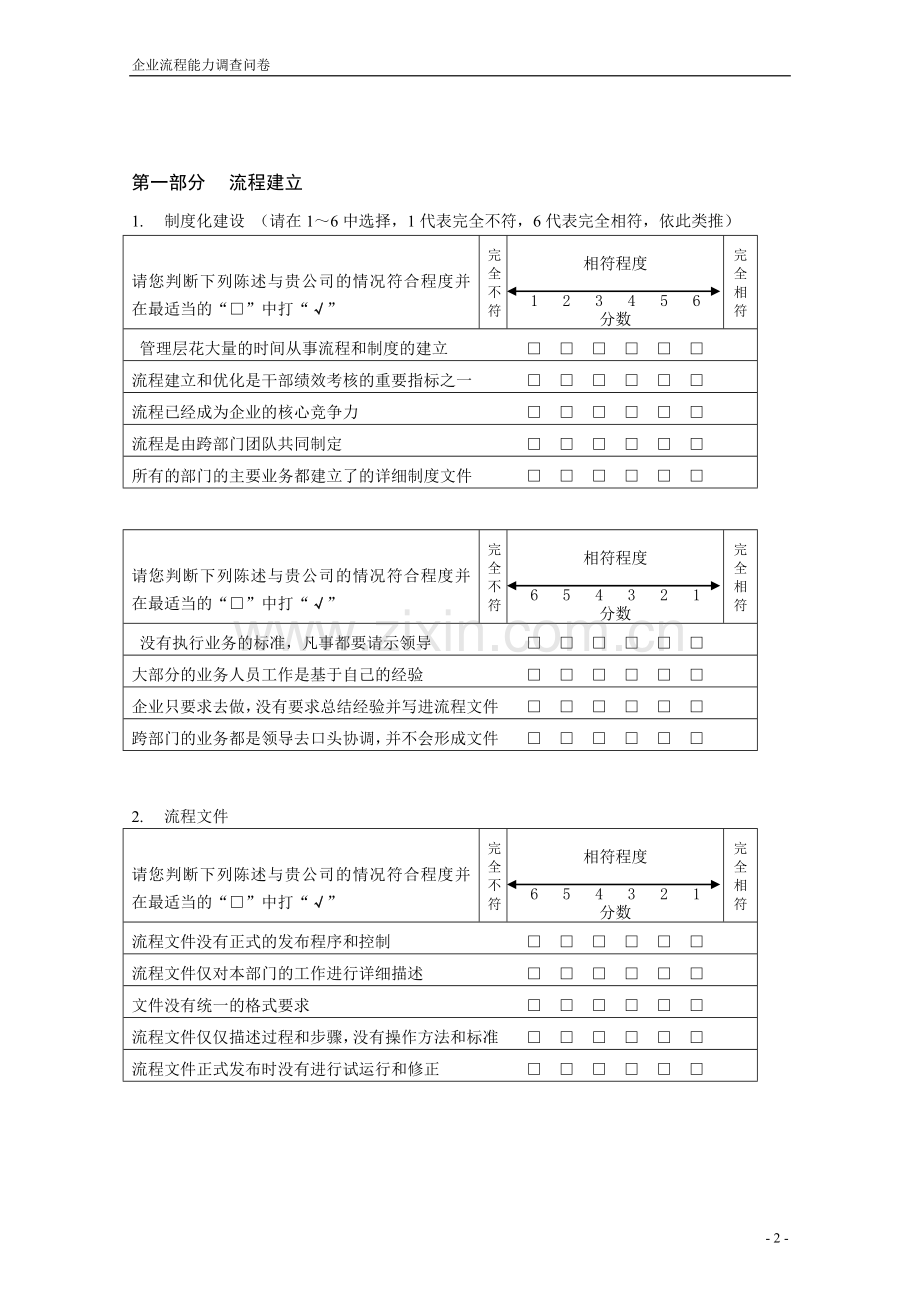 流程管理有效性调查问卷V11.doc_第2页