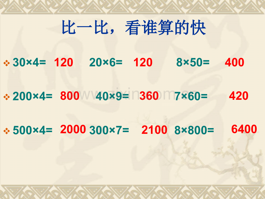 新苏教版三年级数学上册整十整百数乘一位数的估算.pptx_第2页