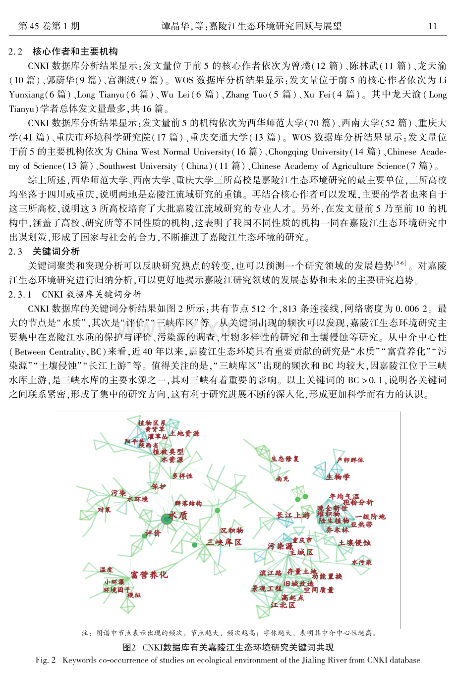 嘉陵江生态环境研究回顾与展望——基于文献计量的可视化分析.pdf_第3页