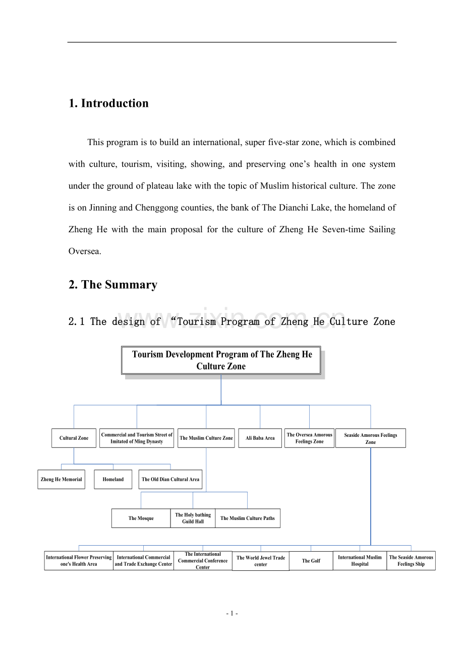 郑和文化旅游开发项目英文-毕业论文.doc_第3页