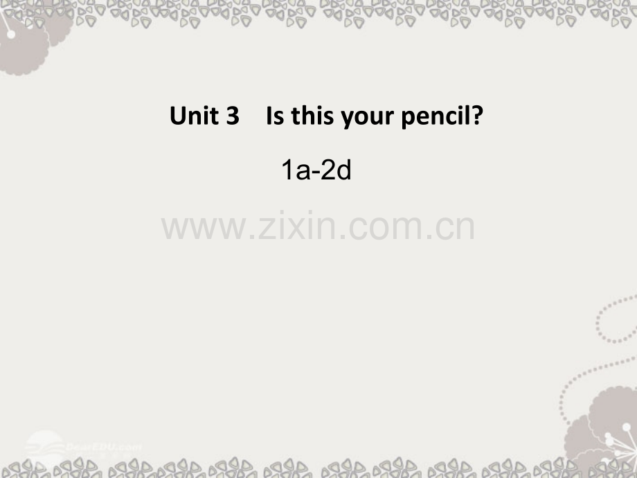 秋七级英语上册UnitIsthisyourpencilad人教新目标版.pptx_第1页