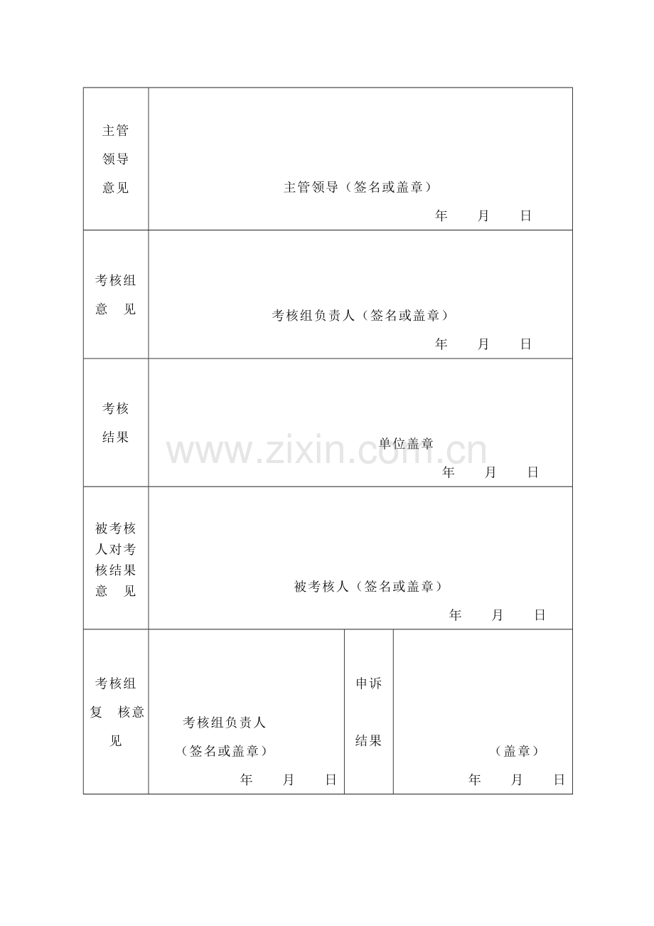 表2企业单位工作人员年度考核登记表.doc_第2页