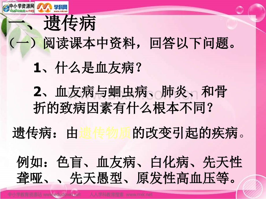 翼教版生物八下62生物遗传和变异二.pptx_第2页