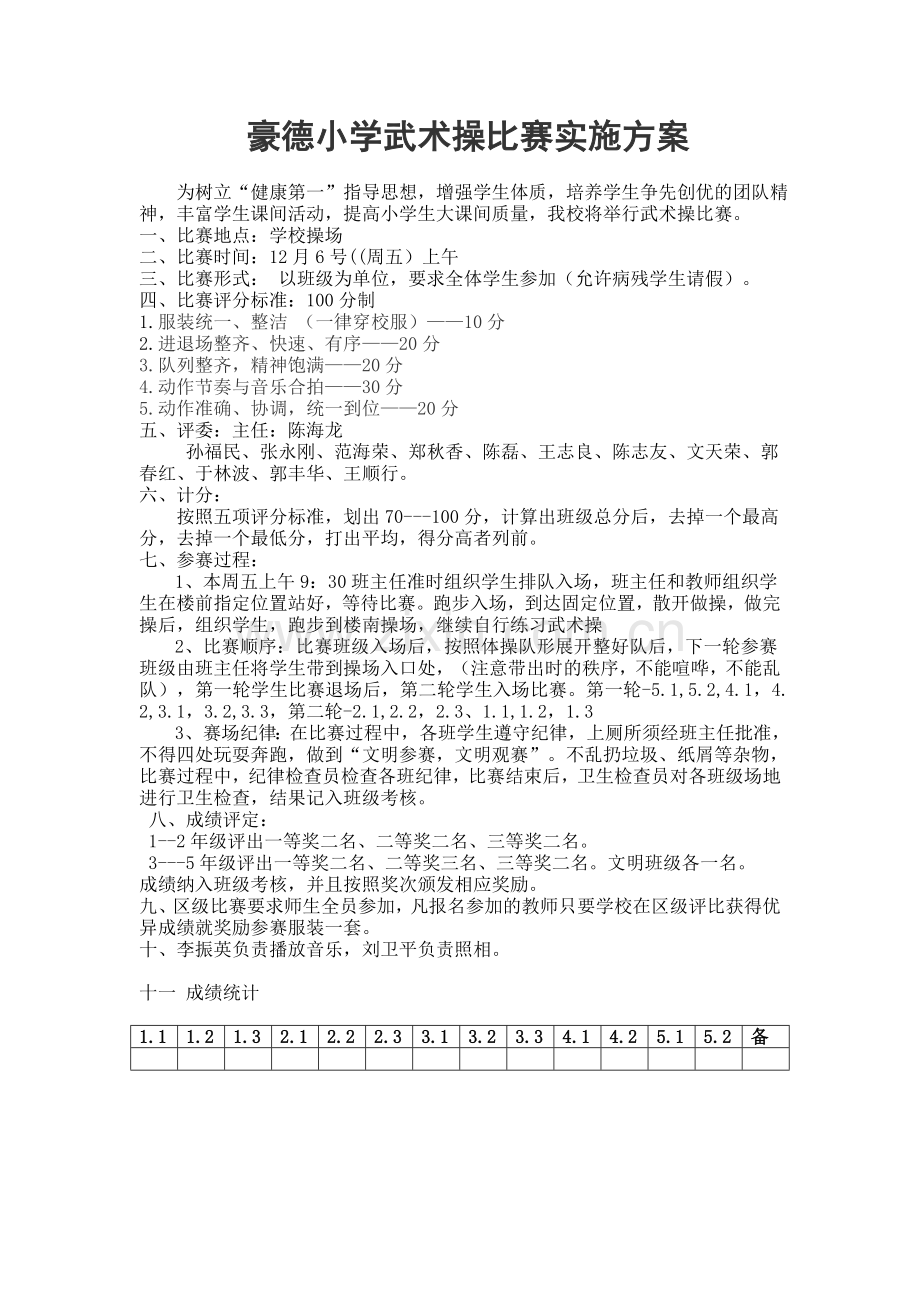 武术操比赛规则及评分标准.doc_第1页