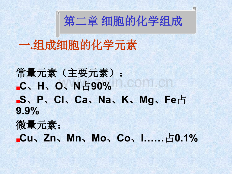 细胞的化学组成幻灯片.pptx_第1页