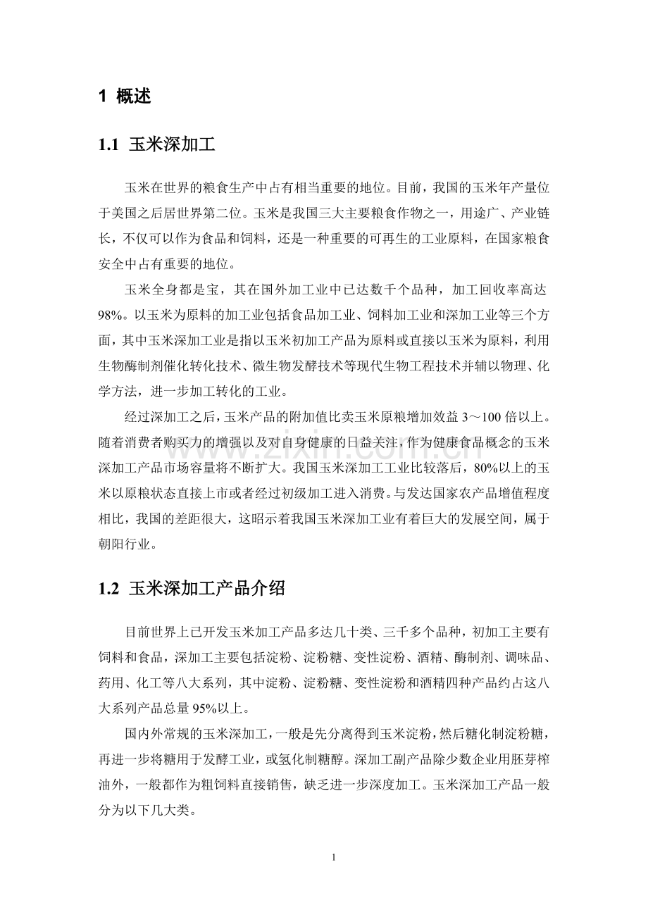 玉米深加工可行性研究报告.doc_第2页