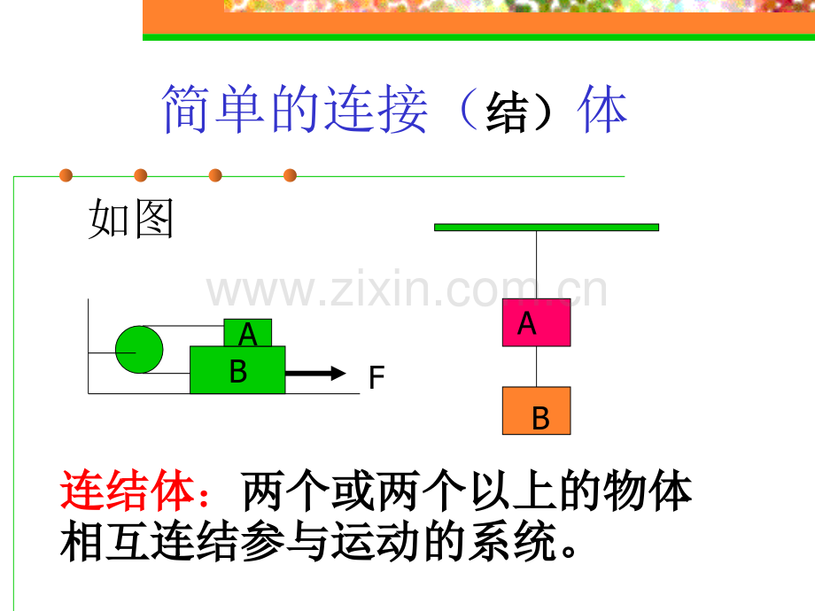 牛顿第二定律的应用3整体法上学期粤教沪科版.pptx_第2页