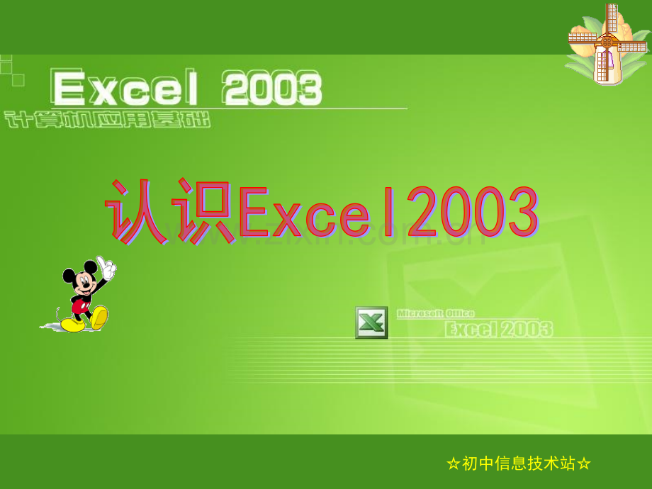 认识EXCEL2003.pptx_第1页