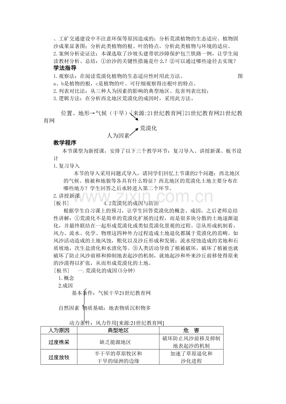 荒漠化的危害与治理教案.doc_第2页