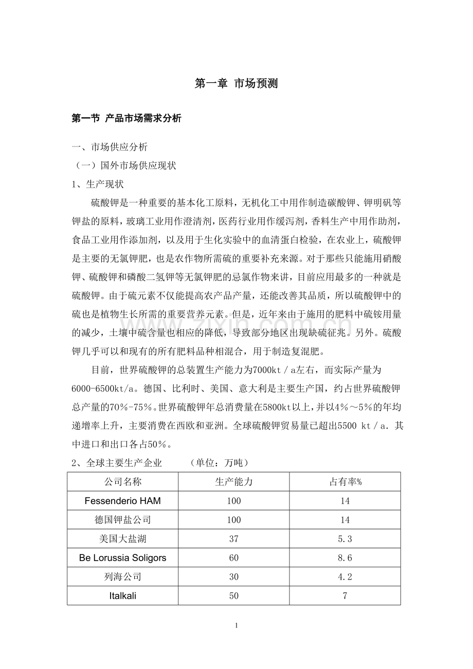 曼海姆法硫酸钾建设可研报告.doc_第1页