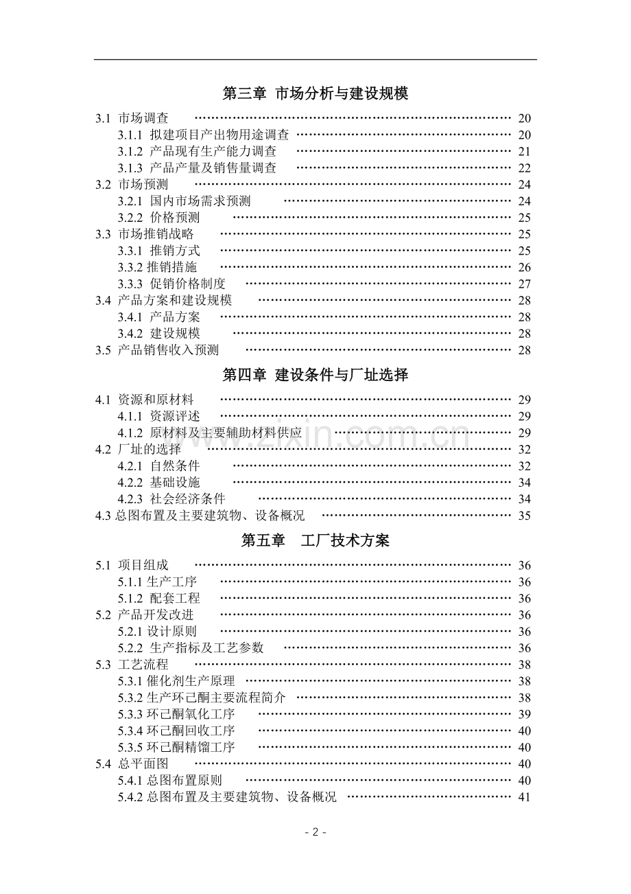 环己烷绿色催化氧化法生产环己酮项目建设可行性研究报告.doc_第2页