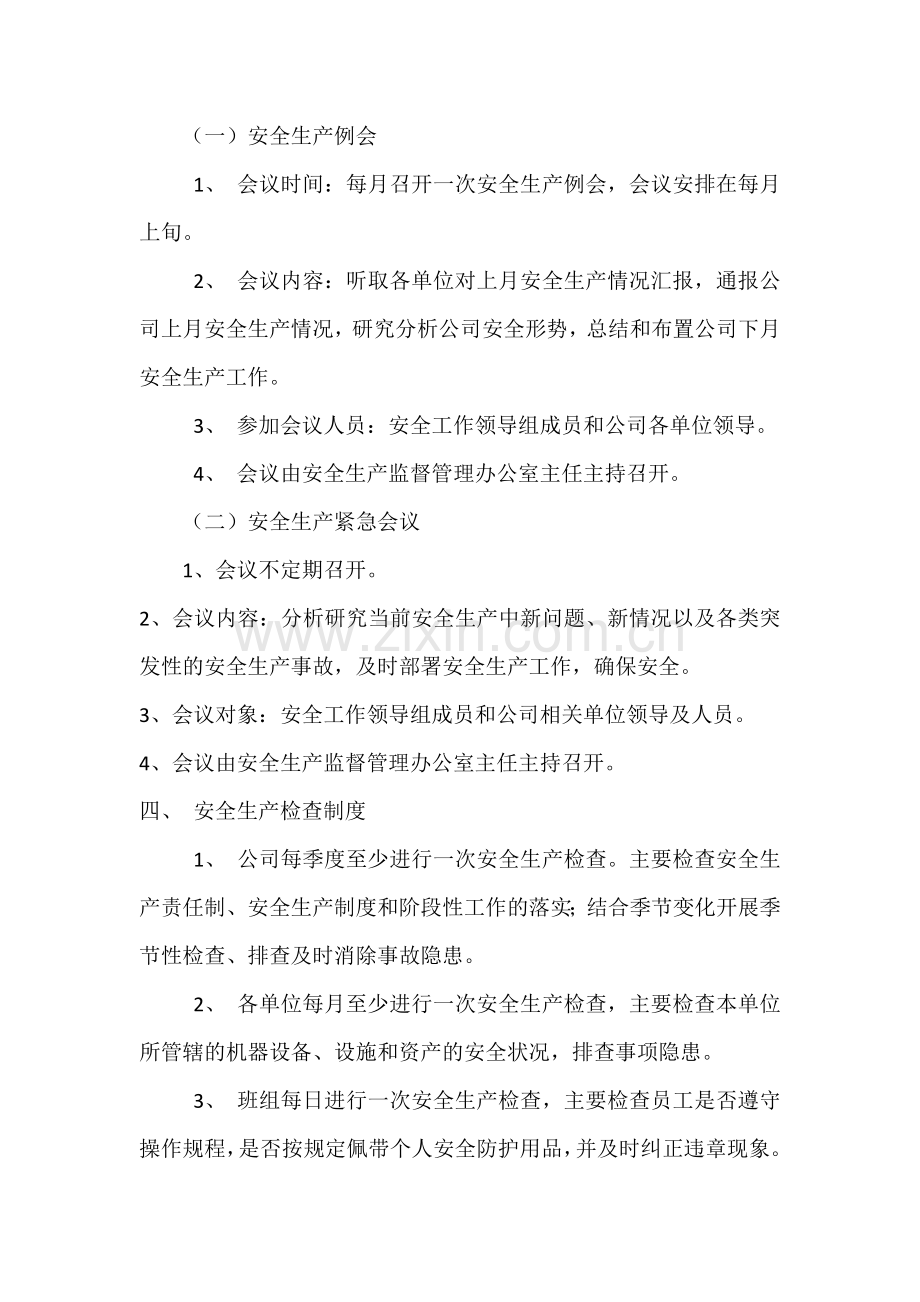 某有限公司安全生产工作试行制度.docx_第2页