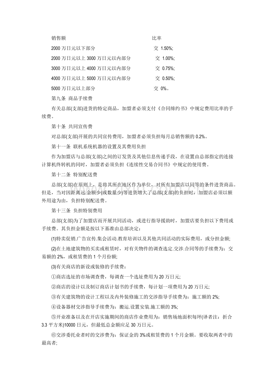 自由连锁加盟合同.docx_第3页