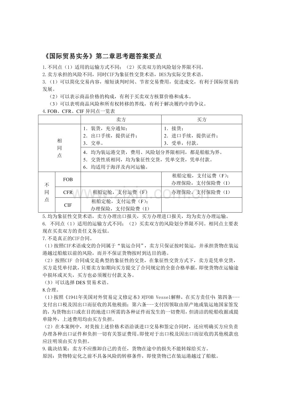 09163国际贸易实务习题答案.doc_第1页