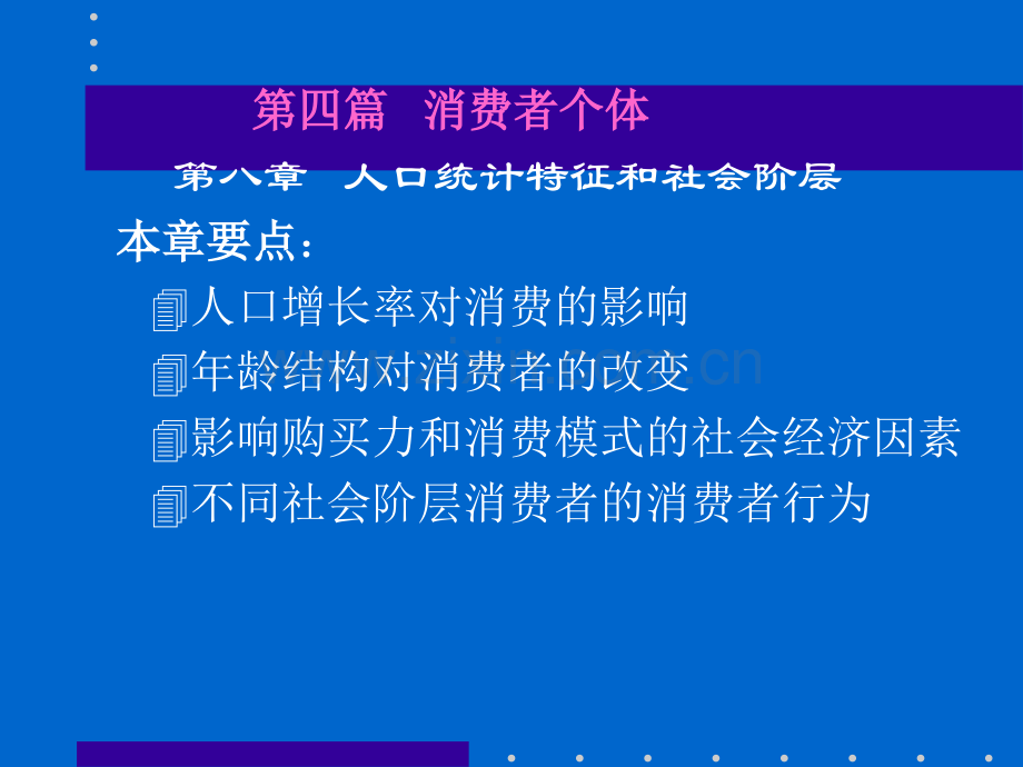 消费者行为学——个体特征人口特征和社会阶层解析.pptx_第1页