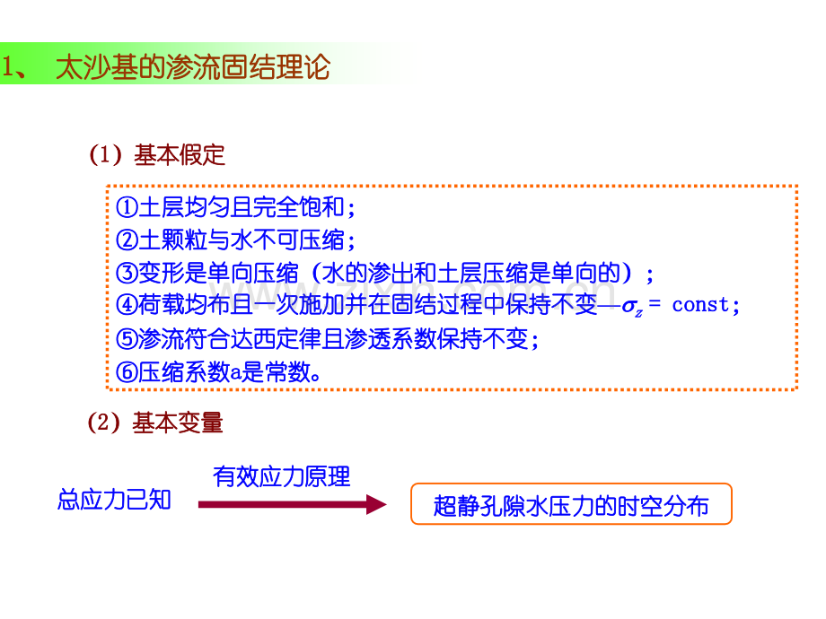 土力学太沙基渗透固结理论.pptx_第2页