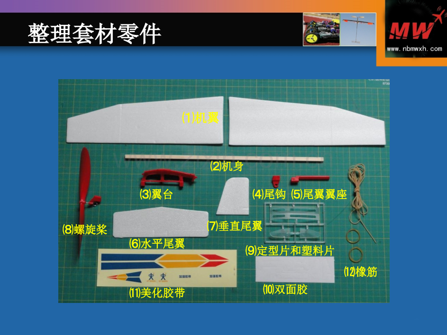 天驰橡筋动力飞机制作教程.pptx_第2页