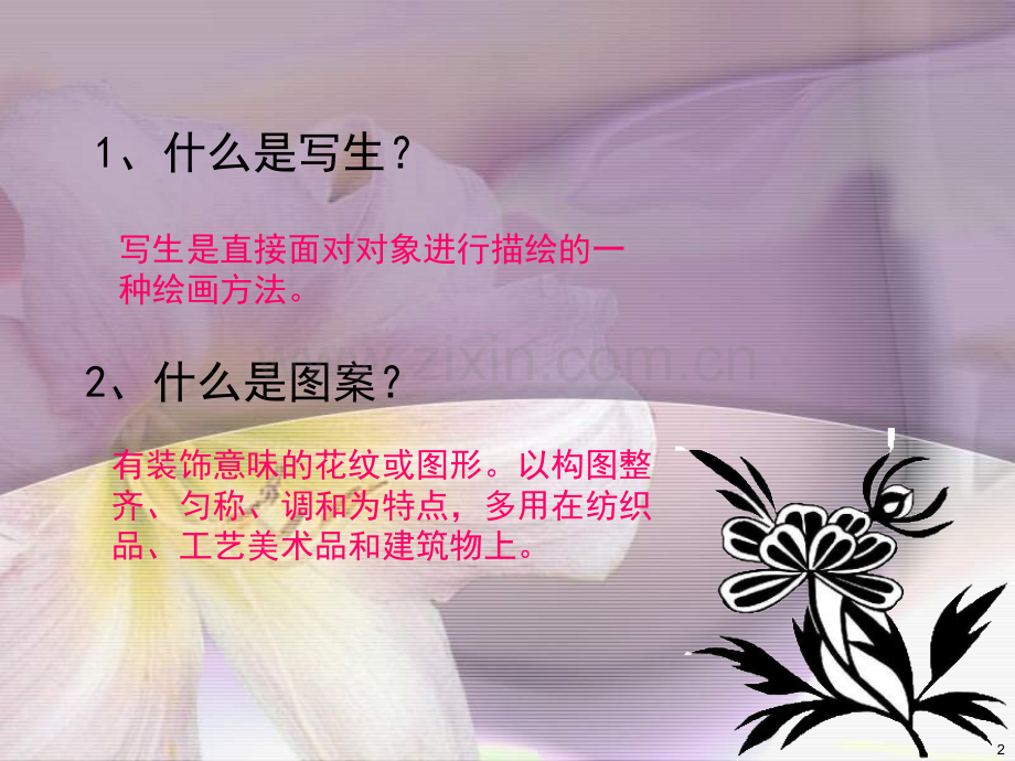 湘教版四年级美术花儿朵朵-学习活动二.pptx_第2页