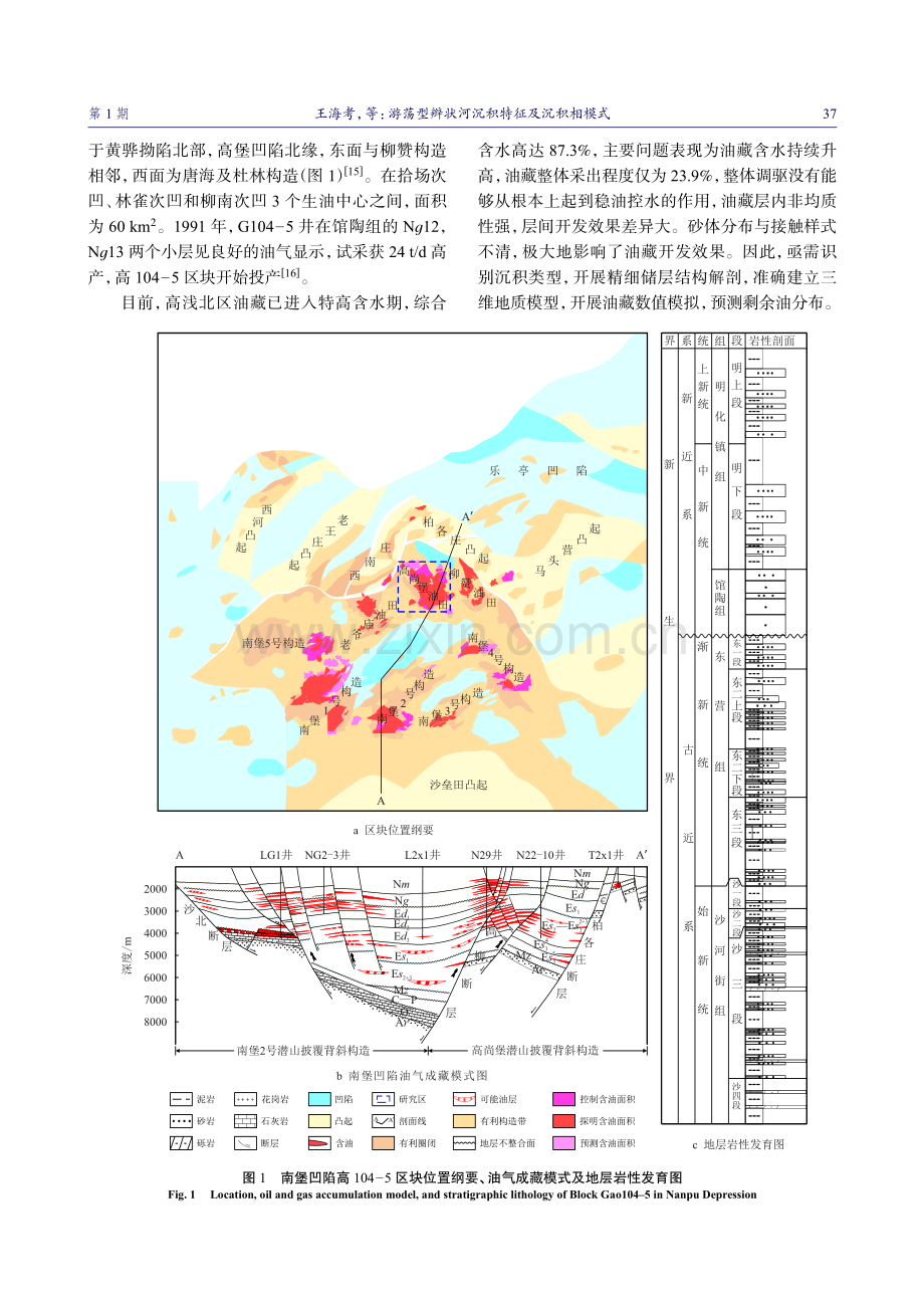 游荡型辫状河沉积特征及沉积相模式.pdf_第3页