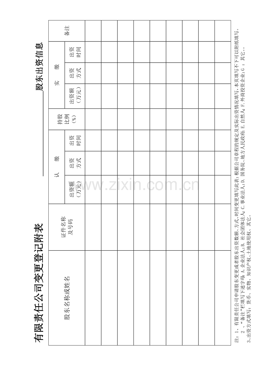 公司登记表格—公司变更登记申请书12.doc_第3页