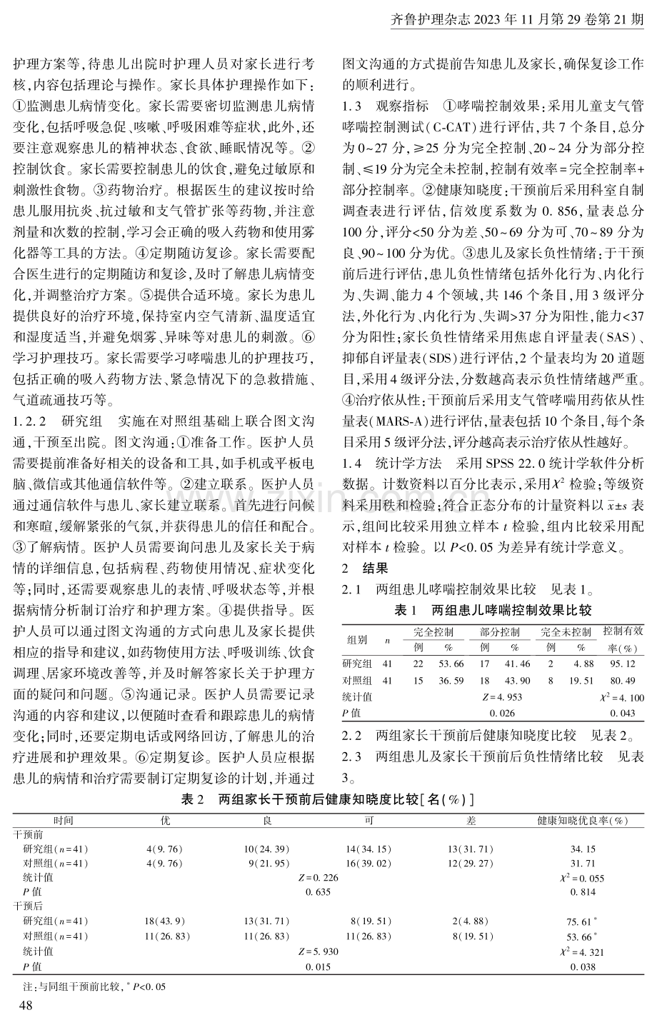 家属参与护理联合图文沟通在支气管哮喘患儿中的应用.pdf_第2页