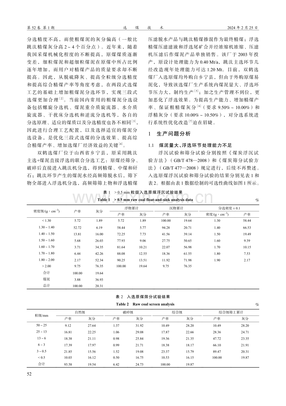 双鹤选煤厂煤泥分选系统的优化改造实践.pdf_第2页