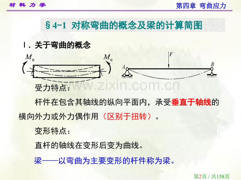 材料力学第四章弯曲应力.pptx_第2页