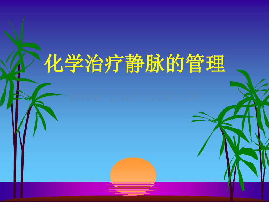 化学治疗静脉的管.pptx_第1页