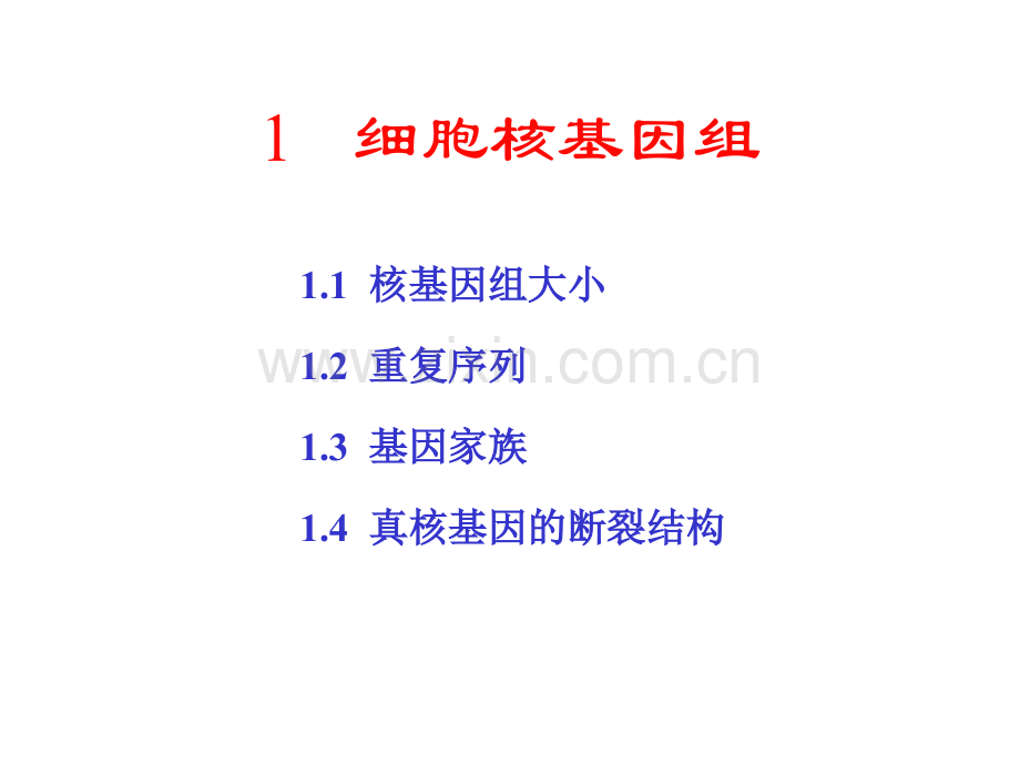 分子生物学细胞核基因组.pptx_第1页