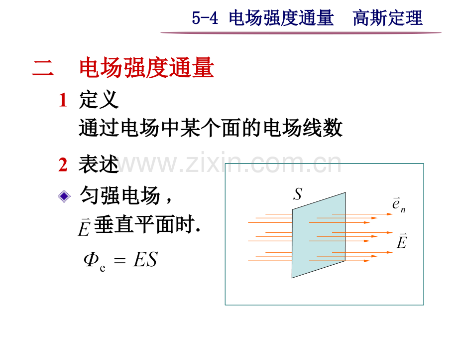 大学物理之54电场强度通量高斯定理.pptx_第1页