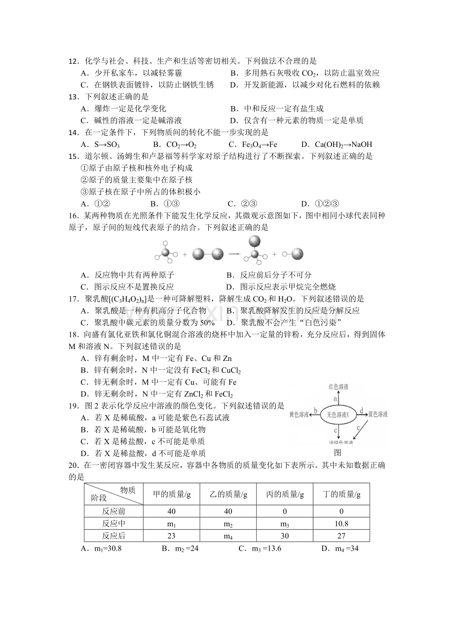 常州市中考化学试题.doc_第2页