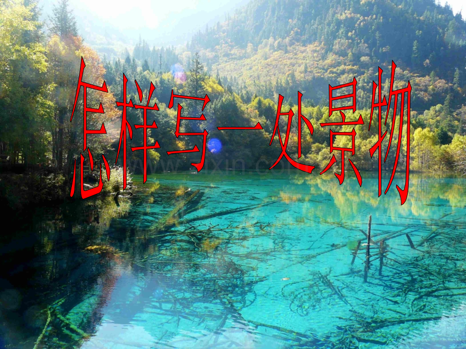 怎样写一处景物作文指导.pptx_第1页