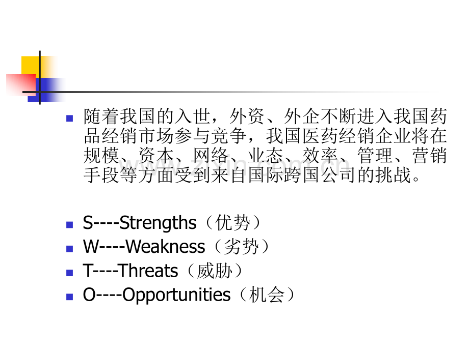 国内医药企业经营环境的SWOT分析.pptx_第2页