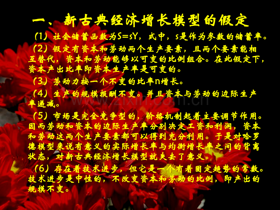 新古典经济增长模型经济增长理论和经济周期理论宏观经济学高鸿业.pptx_第3页