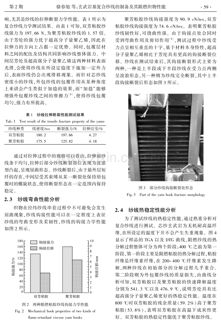 玄武岩基复合纱线的制备及其阻燃织物性能.pdf_第3页