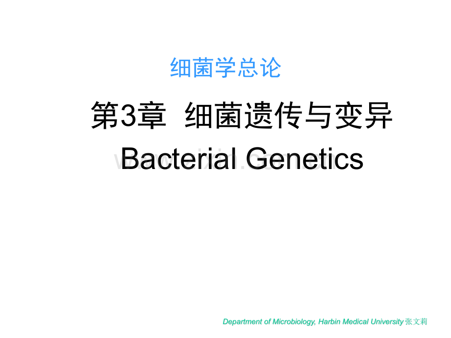 微生物学细菌遗传与变异.pptx_第1页