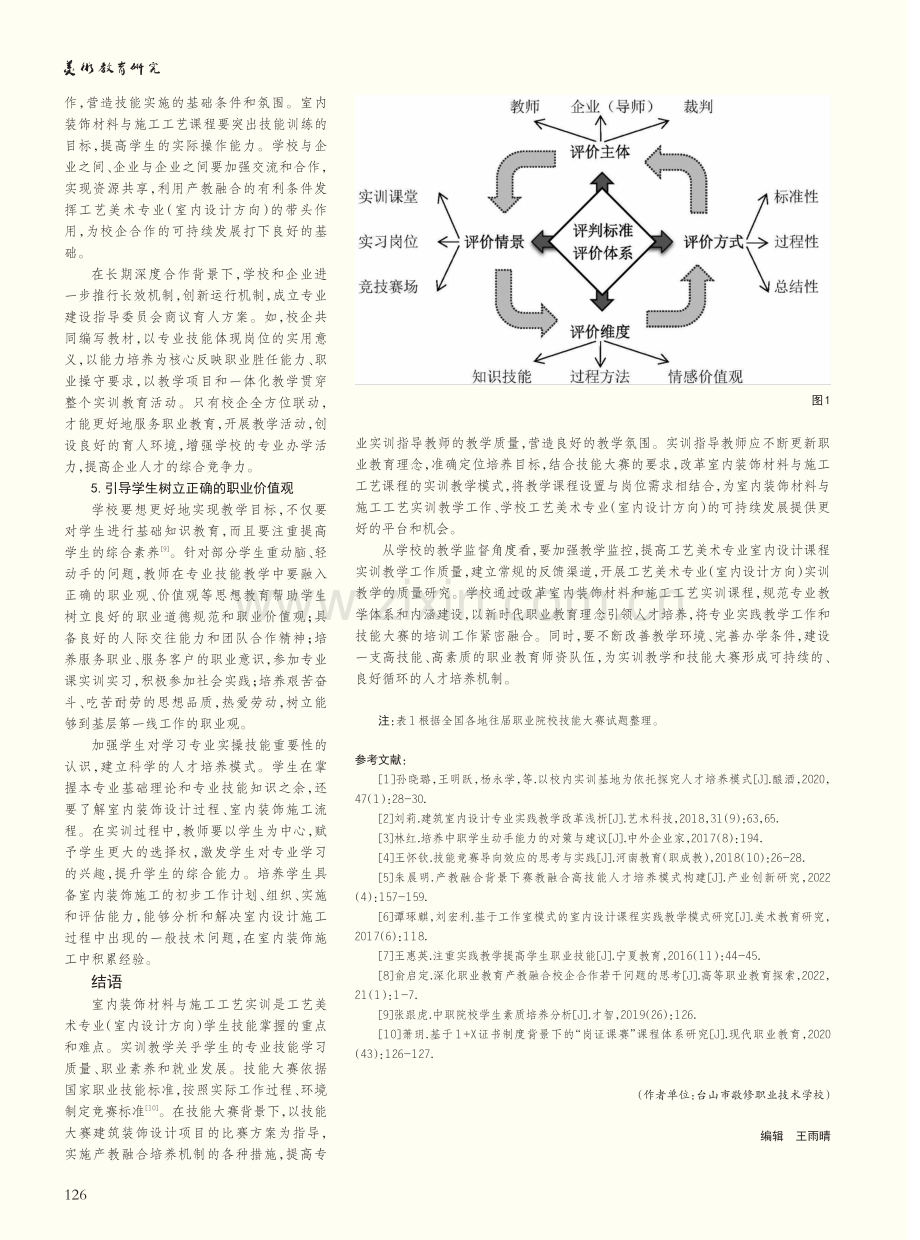 技能大赛引领下工艺美术专业实训教学改革探索——以室内装饰材料与施工工艺课程为例.pdf_第3页