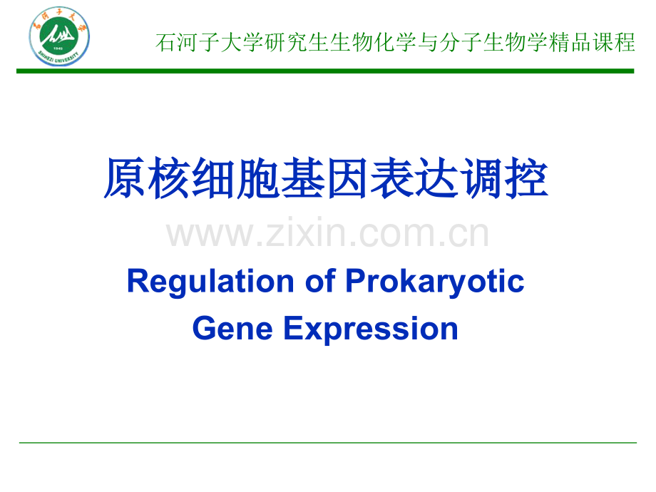 原核细胞基因表达调控机制.pptx_第1页