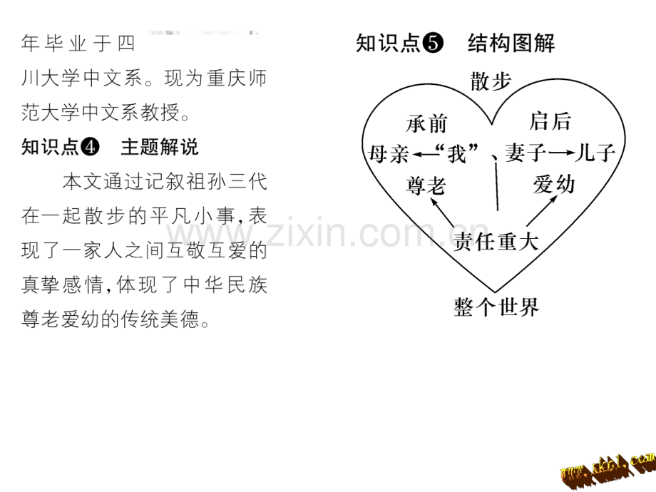 新教材人教版七年级语文上册6散步导学案及答案初中语文学案网详细信息.pptx_第3页