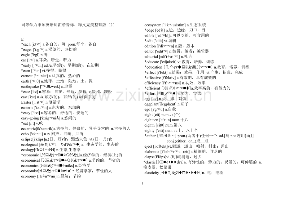 同等学力申硕英语词汇EK.doc_第1页