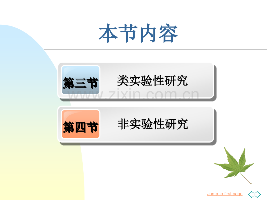 护理研究-科研设计类实验性研究与非实验性研究.pptx_第1页