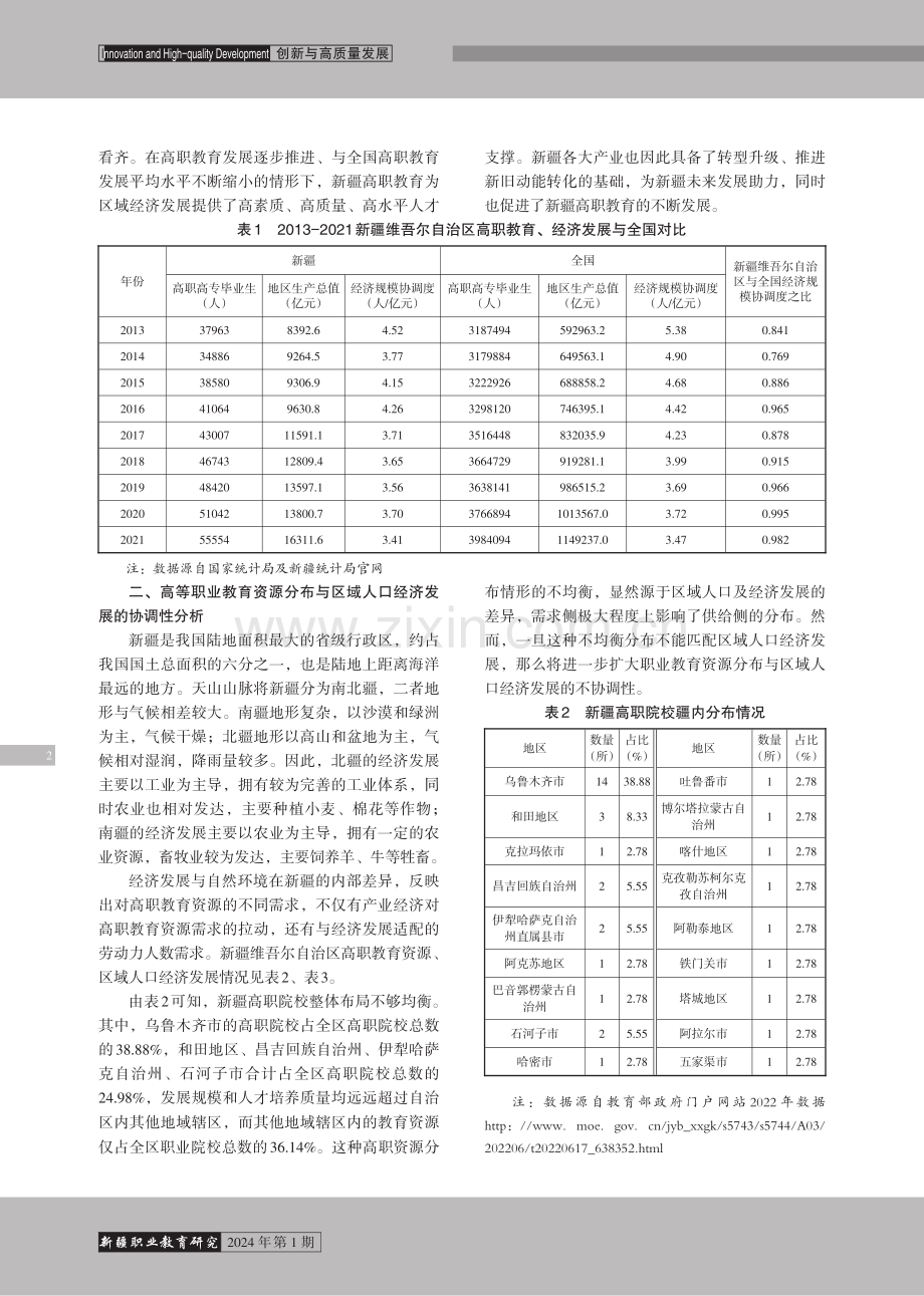 新疆高职教育与区域经济发展协调性研究.pdf_第2页