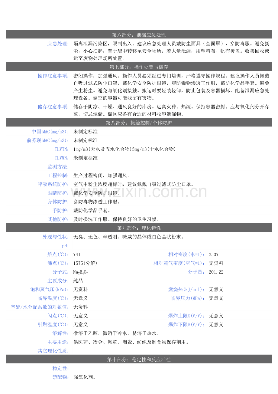 四硼酸钠安全技术说明书.doc_第2页