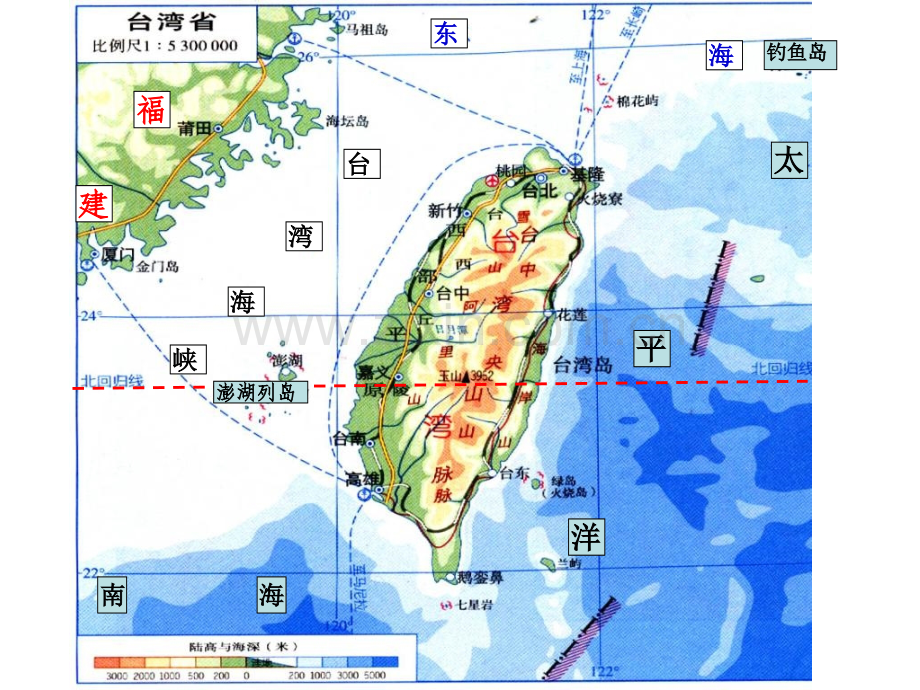 初中地理八年下册祖国神圣领土—台湾省.pptx_第3页